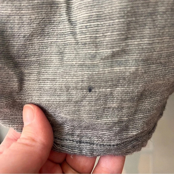 Ann Taylor LOFT Blue & Gray Floral Nautical 100% Cotton Romper Women’s L - Picture 2 of 11